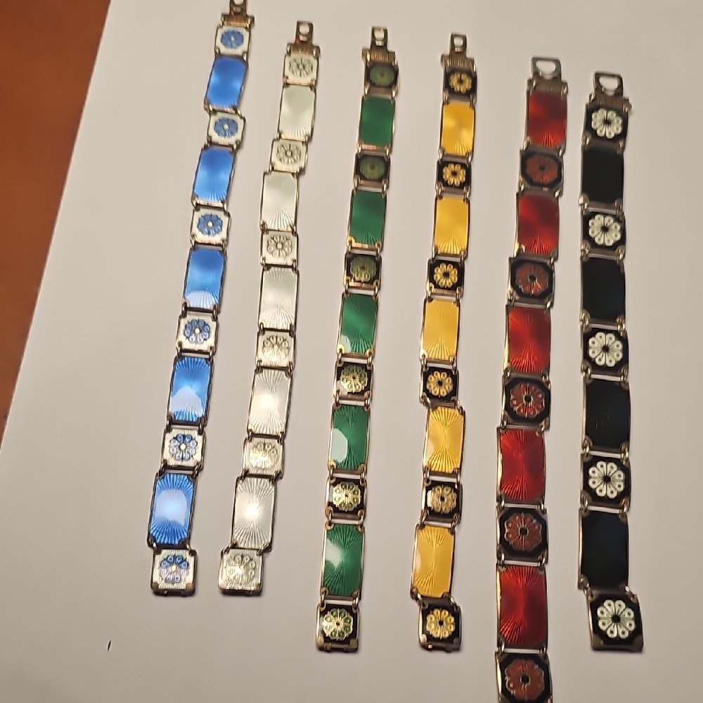 Yellow David Andersen Guilloche Bracelet